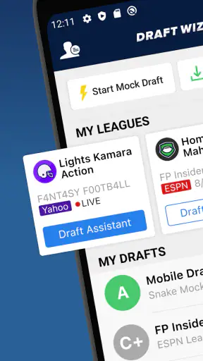Fantasy Football Draft Wizard screenshot