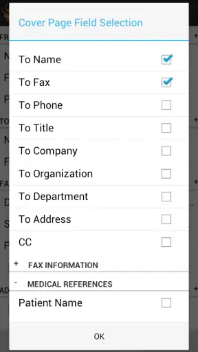 FaxCover Pro Create Cover Page screenshot