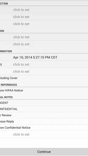 FaxCover Pro Create Cover Page screenshot