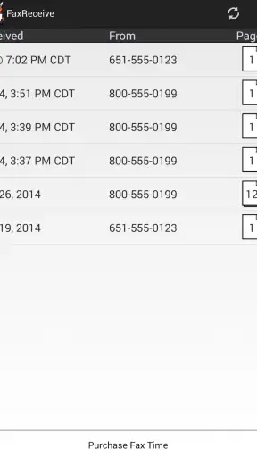 FaxReceive - receive fax phone screenshot