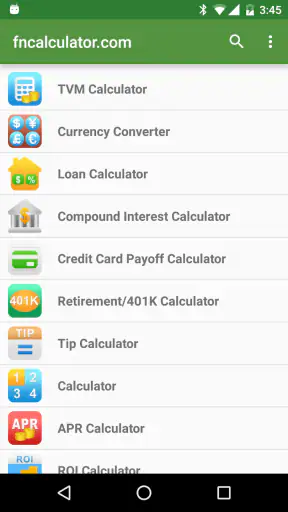 Financial Calculators Pro screenshot