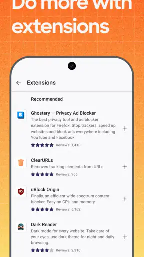 Firefox Fast & Private Browser screenshot