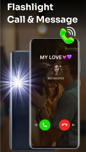 Flashlight : SMS & Call Alert screenshot