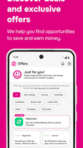 FloatMe: Budget & Cash Advance screenshot