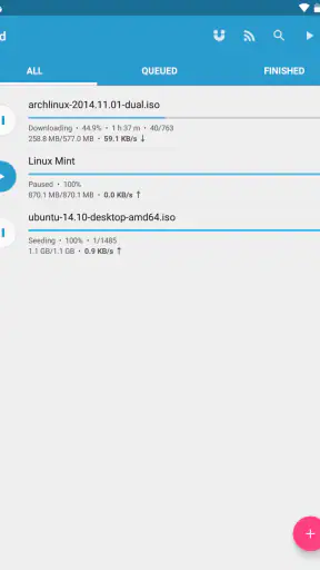Flud - Torrent Downloader screenshot