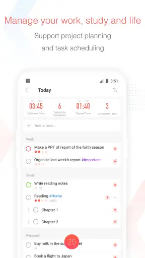 Focus To-Do: Pomodoro & Tasks screenshot