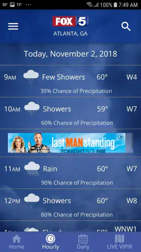 FOX 5 Storm Team Weather Radar screenshot