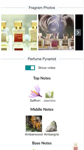 Fragrantica Perfumes screenshot