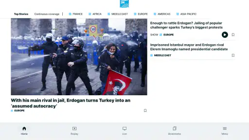 FRANCE 24 - Live news 24/7 screenshot