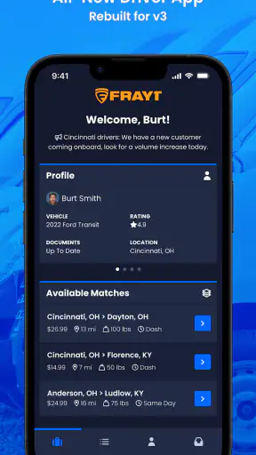 FRAYT Driver screenshot