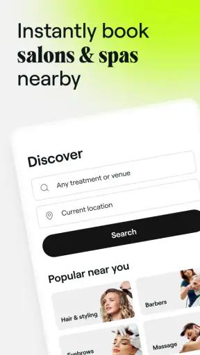 Fresha for customers screenshot