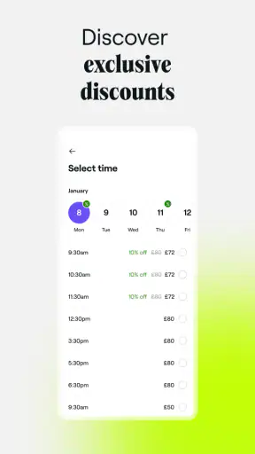 Fresha for customers screenshot