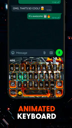 Futuristic 3D Tech Wallpaper screenshot