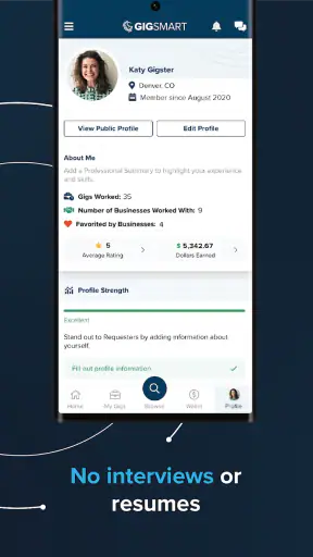 GigSmart Get Gigs screenshot