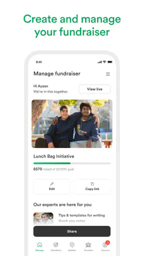 GoFundMe screenshot