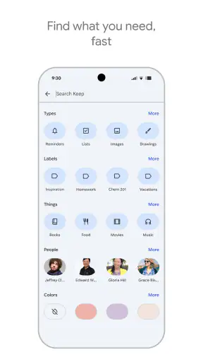 Google Keep - Notes and lists screenshot