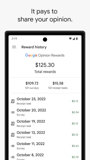 Google Opinion Rewards screenshot