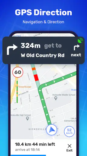 GPS Navigation Route Finder screenshot