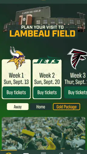 Green Bay Packers screenshot