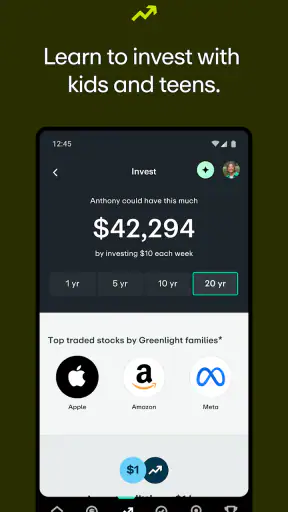 Greenlight Kids & Teen Banking screenshot