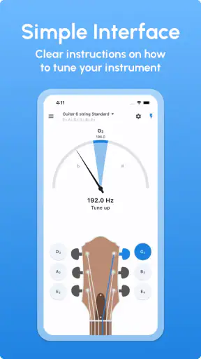 Guitar Tuner - LikeTones screenshot