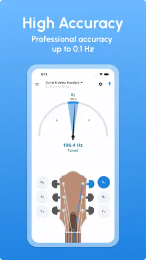 Guitar Tuner - LikeTones screenshot