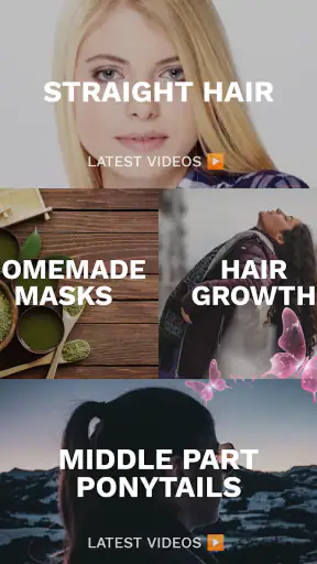 Haircare app for women screenshot