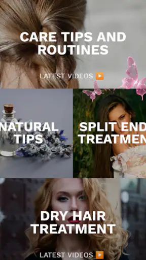 Haircare app for women screenshot