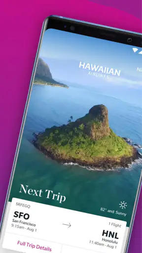 Hawaiian Airlines screenshot