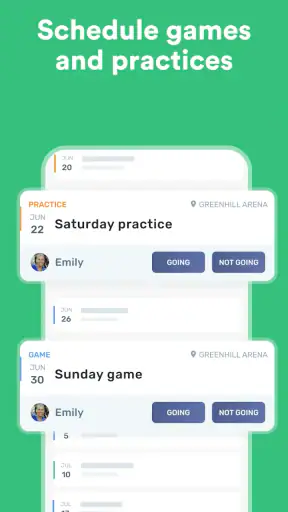 Heja Sports Team Communication screenshot