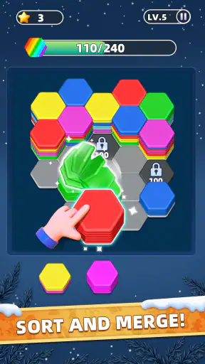 Hexa Master 3D - Color Sort screenshot