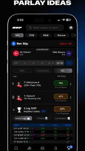 HOF Bets: Make Smarter Bets screenshot