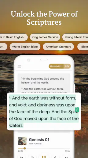 Holy Bible Launcher: KJV+Audio screenshot