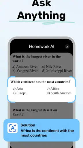 Homework AI - Math & Essay App screenshot