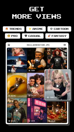 Hula - AI Video Generator screenshot