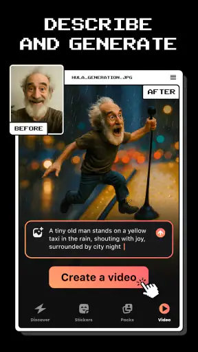 Hula - AI Video Generator screenshot