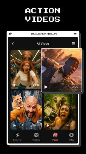 Hula - AI Video Generator screenshot