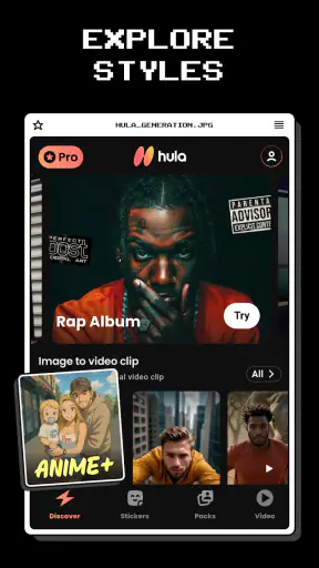Hula - AI Video Generator screenshot