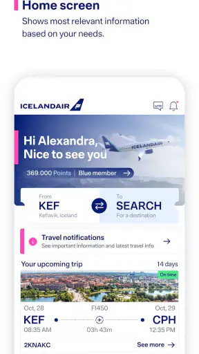 Icelandair screenshot