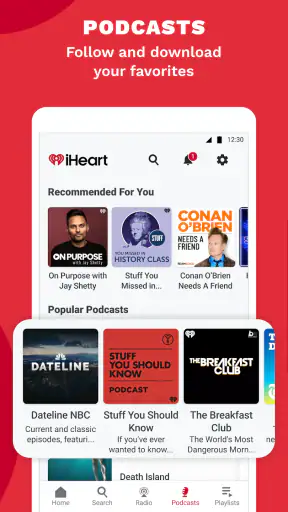 iHeart: Music, Radio, Podcasts screenshot