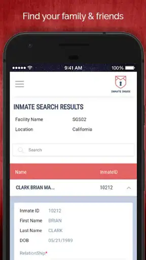 Inmate Inbox screenshot