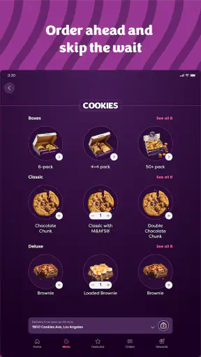 Insomnia Cookies screenshot