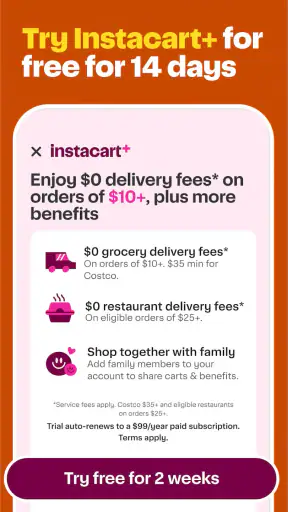 Instacart: Get Food Delivery screenshot