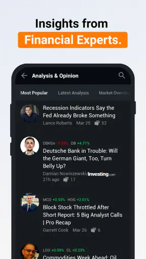 Investing.com: Stock Market screenshot