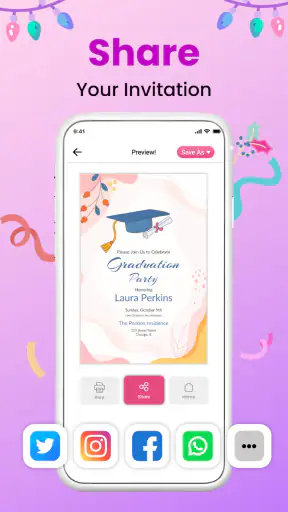 Invitation Maker & Card Design screenshot