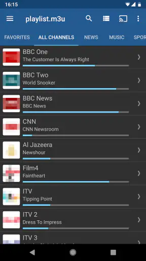 IPTV screenshot