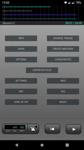 J4T Multitrack Recorder screenshot