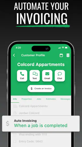 Lawn Buddy Management Software screenshot