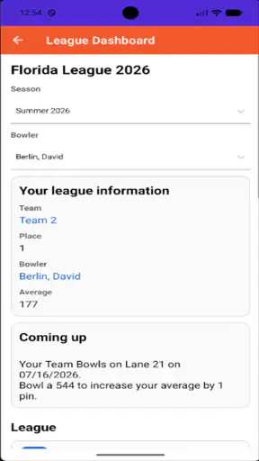 League Secretary screenshot