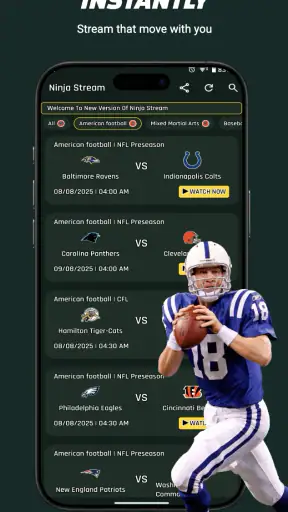 LIVE NBA NFL MLB Streams screenshot